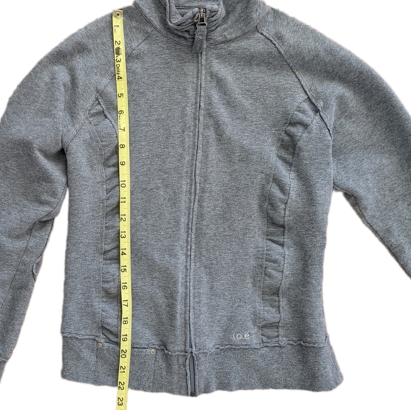 Lole Full Zip Gray Sweatshirt Jacket Medium - Picture 10 of 11